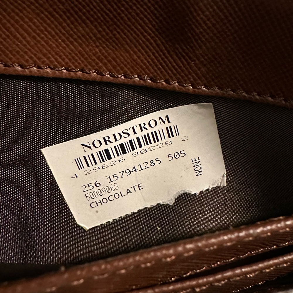 Tory Burch Wallet Robinson Continental Chocolate - Picture 9 of 9